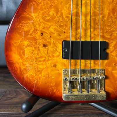 Dean Jeff Berlin Player Signature Bass Mid-2010 - Trans Braziliaburst image 5