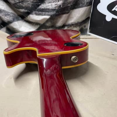 Hohner Lefty Left-Handed Professional L59 L-59 Singlecut Guitar MIK Korea 1980s Cherry Burst image 21