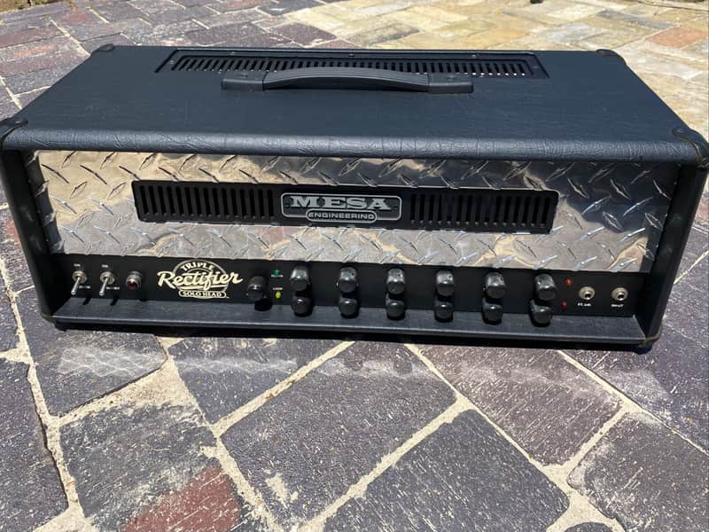 Mesa Boogie Triple Rectifier Solo Head Rev G 2-Channel 150-Watt High Gain Guitar Amp Head NOS 6L6 STR 420 tubes Road Case image 1