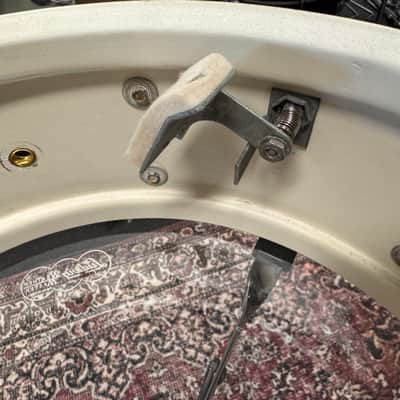 Ludwig No. 908 Jazz Festival 5x14" 8-Lug Snare Transition Badge (1958 - 1960) - Silver Sparkle (VIDEO) image 17