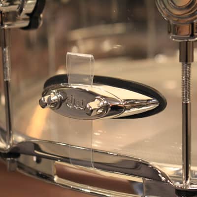 DW Design Clear Acrylic 8x14 Snare Drum - New! image 4