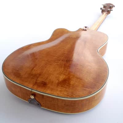 Vintage Original 1950's Kay Howlin' Wolf Thin Twin K162 Natural Blonde Electric Bass Guitar Viol image 15