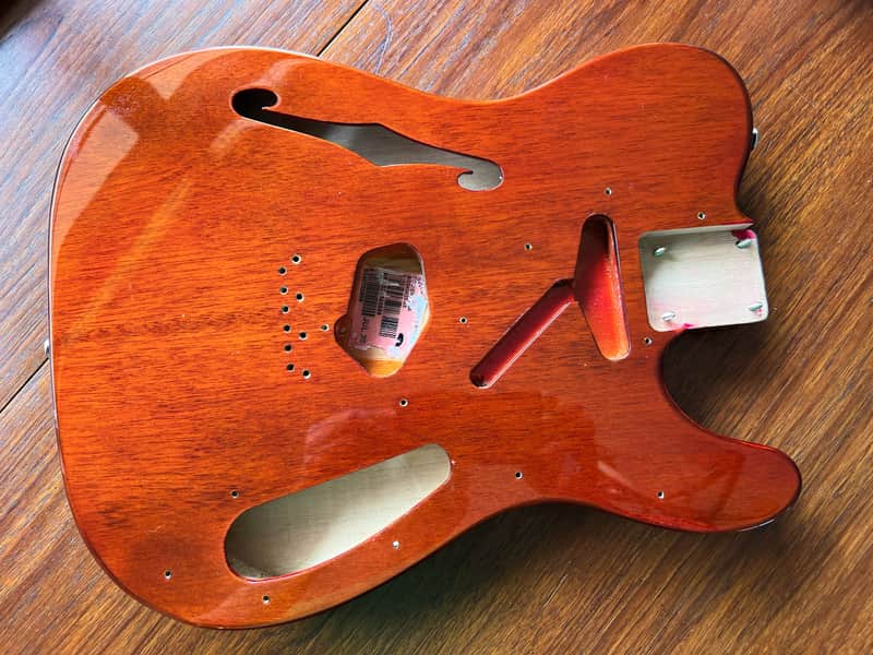 Squier Classic Vibe 60s Thinline Telecaster Body w/Pickguard, Bridge and Neckplate image 1