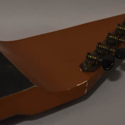 1966 Harmony H-1 "Shark Tooth" 6-String Lap Steel Copper image 21
