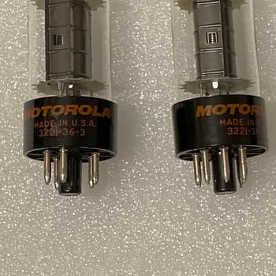 Sylvania 6V6 Power Tubes One Pair Tested 1960's image 1
