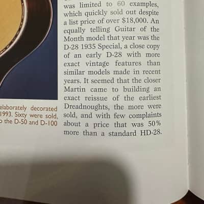 1993 Martin D-28 1935 Re-issue image 7