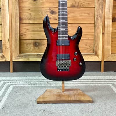 Schecter Demon-7 Floyd Rose Electric Guitar, Crimson Red Burst image 14