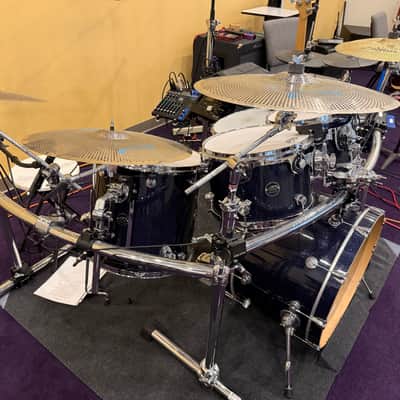 DW Performance Series - Roland Module - Zildjian Cymbal - Gibraltar Rack - Complete Set - Indigo Glass image 3
