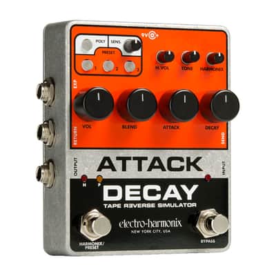 Electro-Harmonix Attack Decay Tape Reverse Simulator Pedal - Open Box image 1