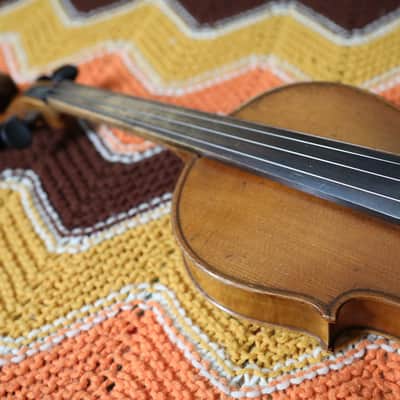Vintage Violin with Case and Bow image 6