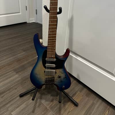 Ibanez QX54QM-BSM Quest Standard 2021 - Present - Blue Sphere Burst Matte image 2