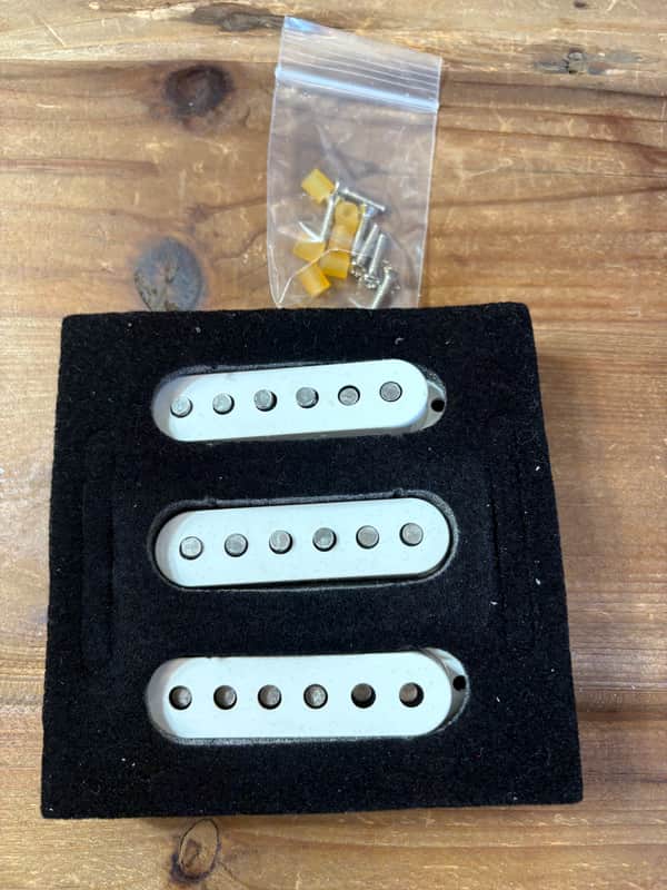Fender 099-2112-000 Custom Shop '54 Stratocaster Pickup Set Aged White 1908 image 1