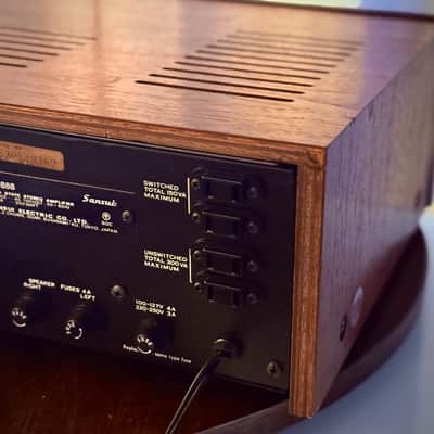 🎶✨ Sansui AU-888 / AU888 Vintage Integrated Amplifier w/ Excellent Wood Case — Serviced/Cleaned, Tested, 100V JDM image 12