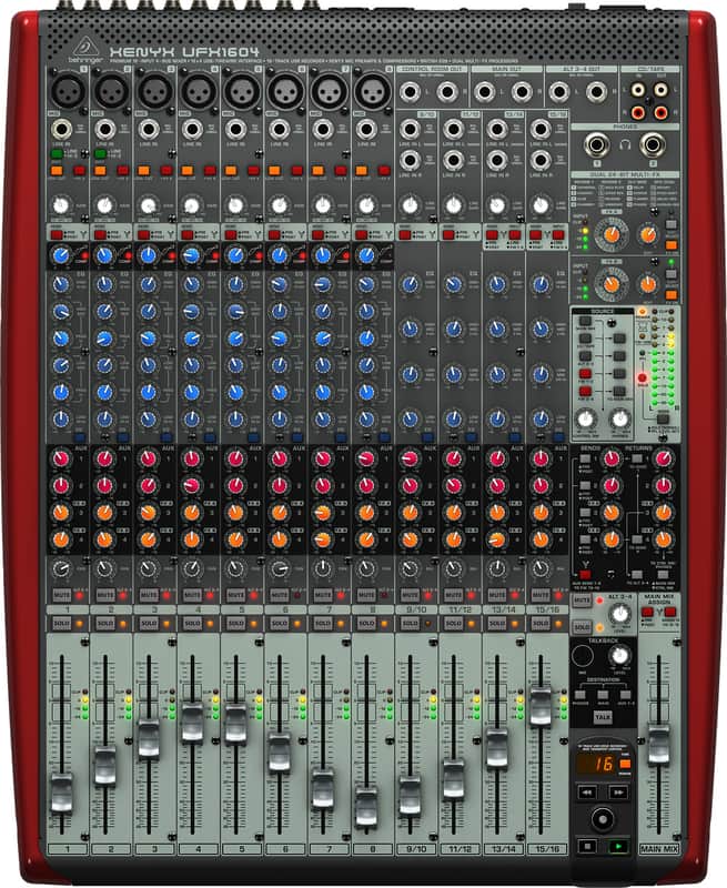 Behringer Xenyx UFX1604 16-Input 4-Bus Mixer with Audio Interface image 3