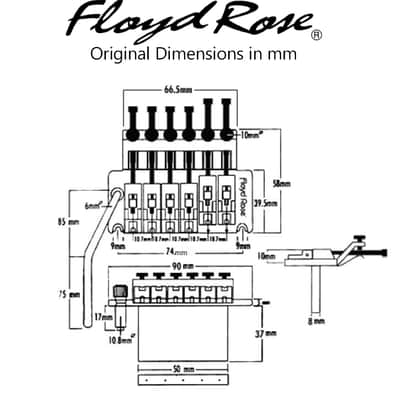Floyd Rose FRTK100 Original Tremolo - Chrome image 2