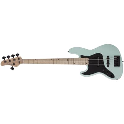 Schecter J-5 LH Sea Foam Green 5-String Left-Handed Electric Bass Guitar   J5 image 1