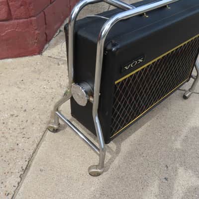 VOX 1968 SUPER BERKLEY lll Model V-4083 2-10" CELESTION BLUE BULLDOG CABINET on FRAME w/WHEELS ORIGINAL CLEAN image 4