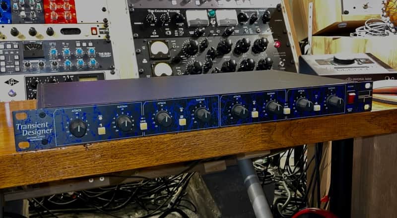 SPL 9842 Transient Designer 4 Dynamics Processor 2001 - 2020 - Black w/ Blue Lightning image 1