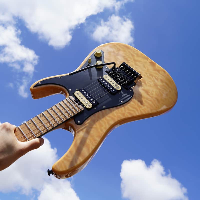 Schecter Diamond Series PROTOTYPE SVSS Exotic-FR - Natural/Quilt Top 6-String Electric Guitar (2023) image 1