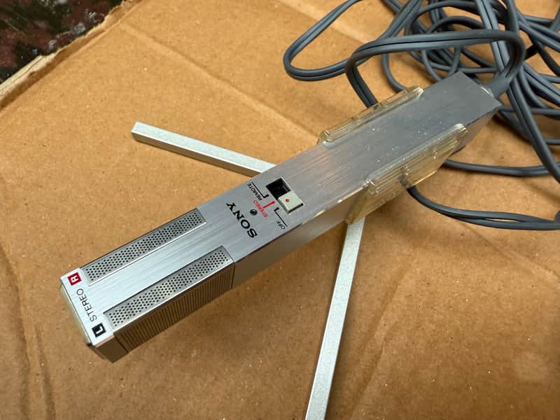 Sony Electret ECM stereo condenser microphone 949T / vintage made in Japan image 1