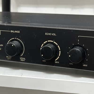 JVC Karaoke Mic Mixer MI-A60 1990s - Black image 2