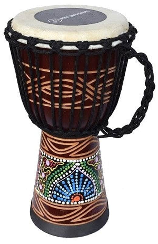 ECKO 40CM CARVED DJEMBE - CANDY DESIGN image 1