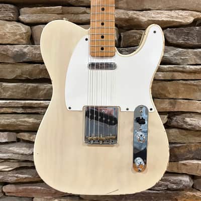 Fender Telecaster 1955 - Blonde "White Guard" w/ Original Tweed Case image 2
