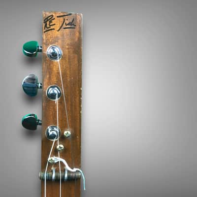 Custom 3-String Fretless Slide Electric Guitar – Plasencia Cigar Box image 8