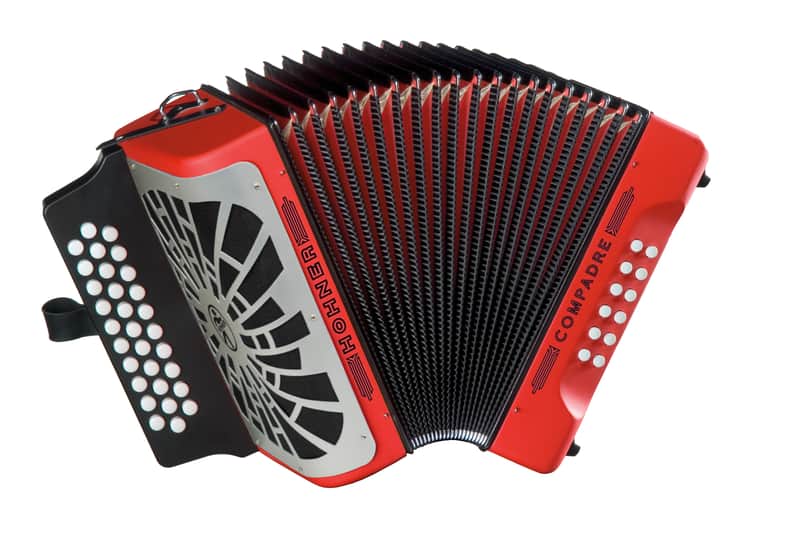 Hohner COFR-N Compadre FBbEb, red with Gig Bag - Silver Grille image 1