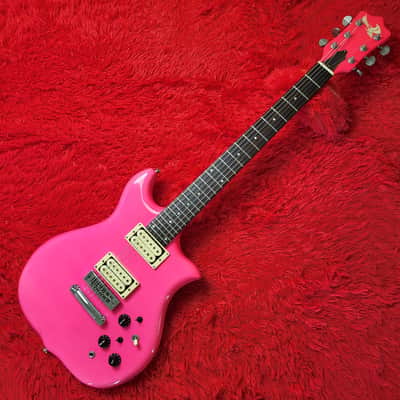 1980's Kawai F-V (F-I Jr) - Neon Pink "Cherry" Fruits Color Series - All Original With Original Hardcase - Made in Japan MIJ image 2