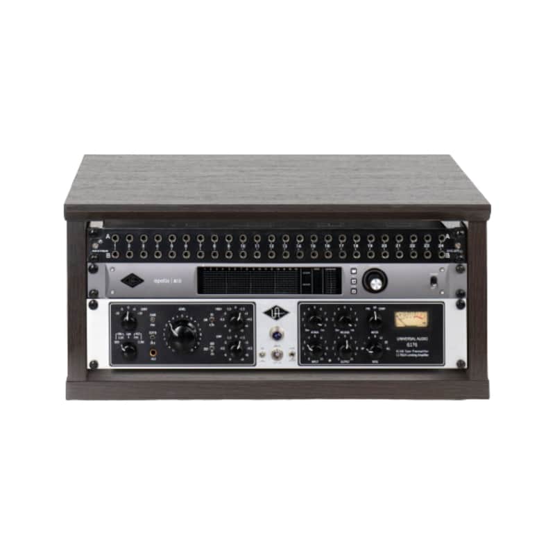 Gator Frameworks GFW-ELITERK-4U-BRN 4U Desktop Studio Rack Walnut Brown image 1