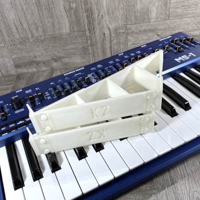 25º Stand for Behringer MS-1 / MS-101 Synth - Roland SH101- Color WHITE - by KZcraftworks -US Seller image 8