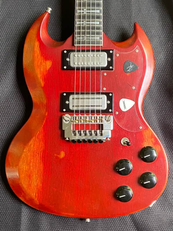 Jaydee Old Boy Tony Iommi SG - Distressed Cherry image 1