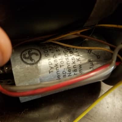 Tandberg 74B 741B Engel Synchronous Motor and Jensen paper capacitor ES4027/4C 165V 60Hz 1964-1966 - Red image 5