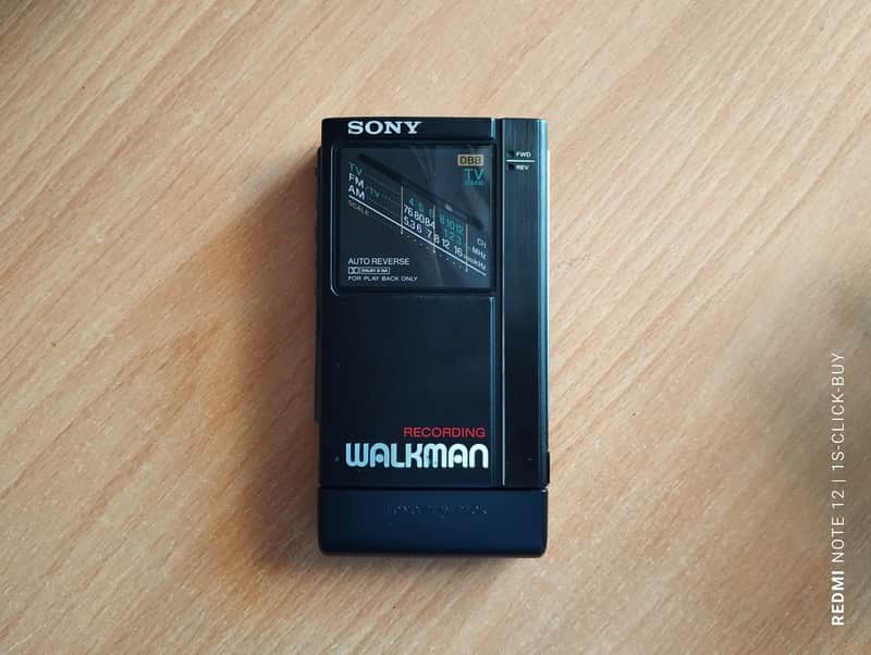 Sony WM F404 1988 - Sony recorder radio Cassette Walkman WM F404 black Cassette player working image 1