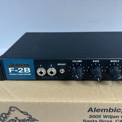 Alembic F-2B Stereo Tube Preamp Rackmount F2B + Orig. Box 'Excellent" Black image 2
