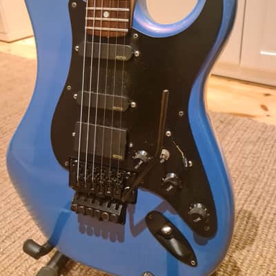 Kramer Pacer Deluxe 1986 Flip Flop Blue Reb Beach Tribute image 6