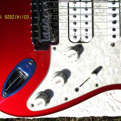 Fender Stratocaster HSS Guitar, 2001, NOS, Candy Apple Red, Gig Bag image 7