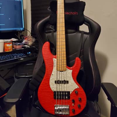 ESP Edwards E-T-170BD Fiesta Red Tetsuya Bardic Bass - L'arc en