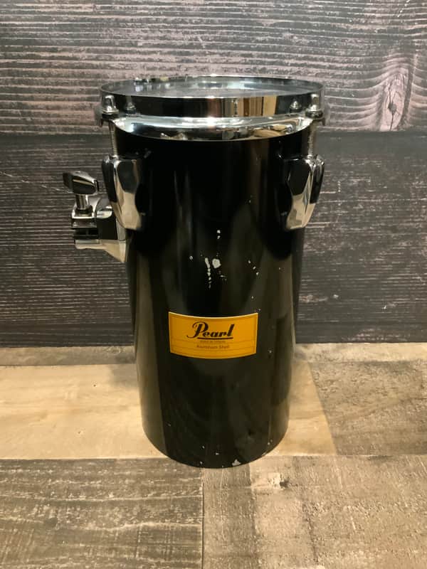 Pearl Rocket Tom 6x12 Aluminum Shell Drum - Black image 1