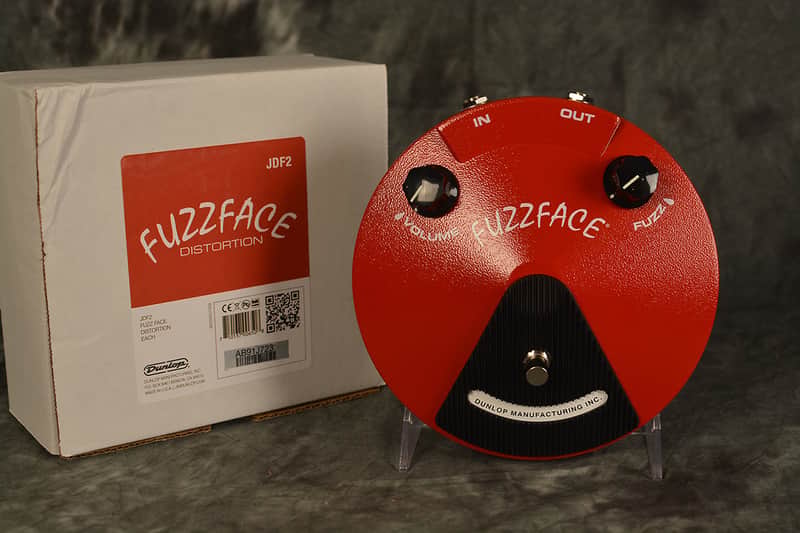 Dunlop JDF2 Fuzz Face Classic Red NEW w FREE Same Day Shipping & 2 Patch Cables included image 1