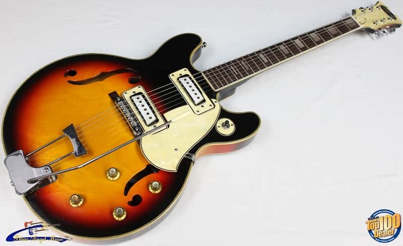 Vintage 1967-1968 Aria Diamonds 1202T Hollowbody Electric Guitar w