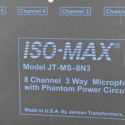Jensen JT-MS-8N3 8-CH 3-Way Mic Splitter with Phantom Power Circuitry CG01KTR image 4