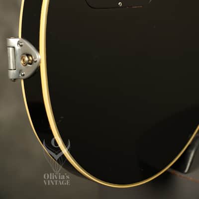 1957 Gibson Les Paul Custom Black w/original Bigsby + "Fretless Wonder" HANG TAG image 13