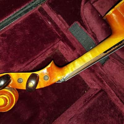 Kiso Suzuki Model 7117 size 15.5 viola, Japan 1973, Very Good Cond, w/ case&bow image 17