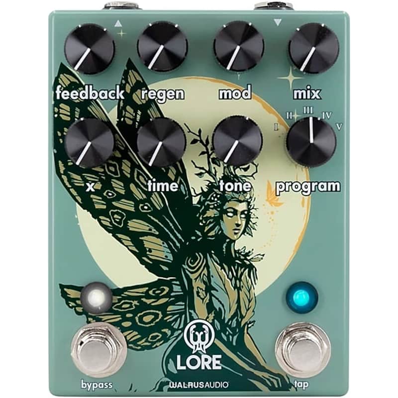 Walrus Audio Lore Reverse Soundscape Generator Delay/Reverb/Pitch/Modulation Effects Pedal 2024 - Green image 1