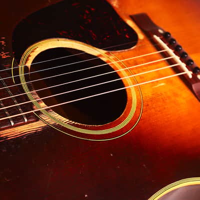 Gibson Southern Jumbo 1943 Banner acoustic guitar - war years, character and the unmistakable Gibson slope-shoulder sound - check video! image 13