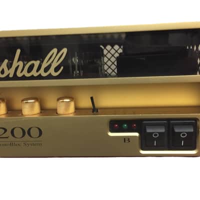 Marshall 9200 5881/EL34 100/100 Dual Monoblock Rack Power Amp 2010s - Gold image 7
