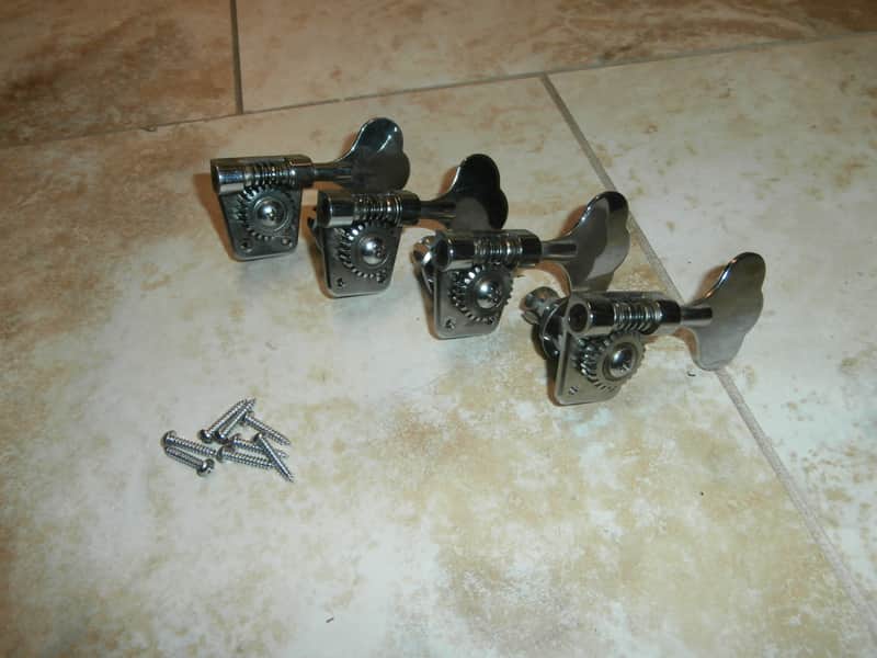 Set of Vintage 1980's Peavey T-20 Bass Tuners w/ Screws! Original Parts! image 1