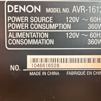 Denon AVR-1612 Dolby Audio/Video Home Theater Receiver image 11